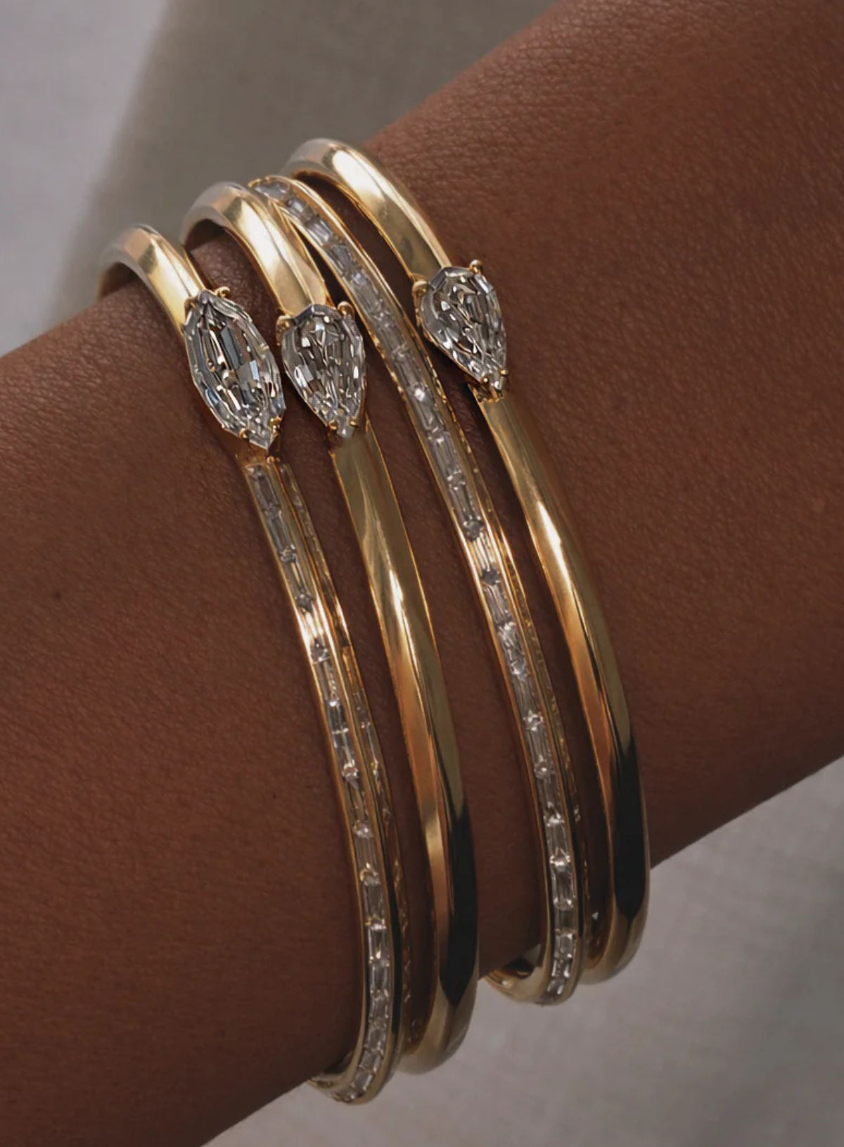 Rêve Step Cut Pear Bangle