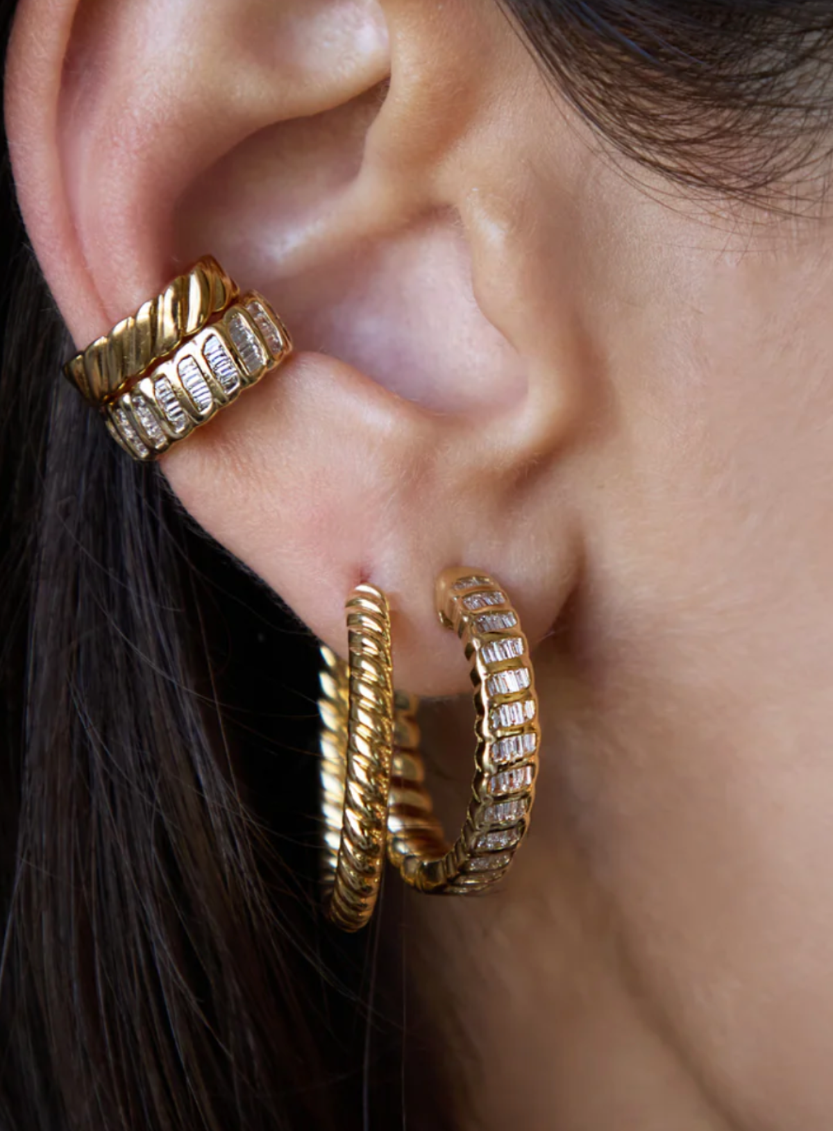 Baguette Diamond Zoe Ear Cuff