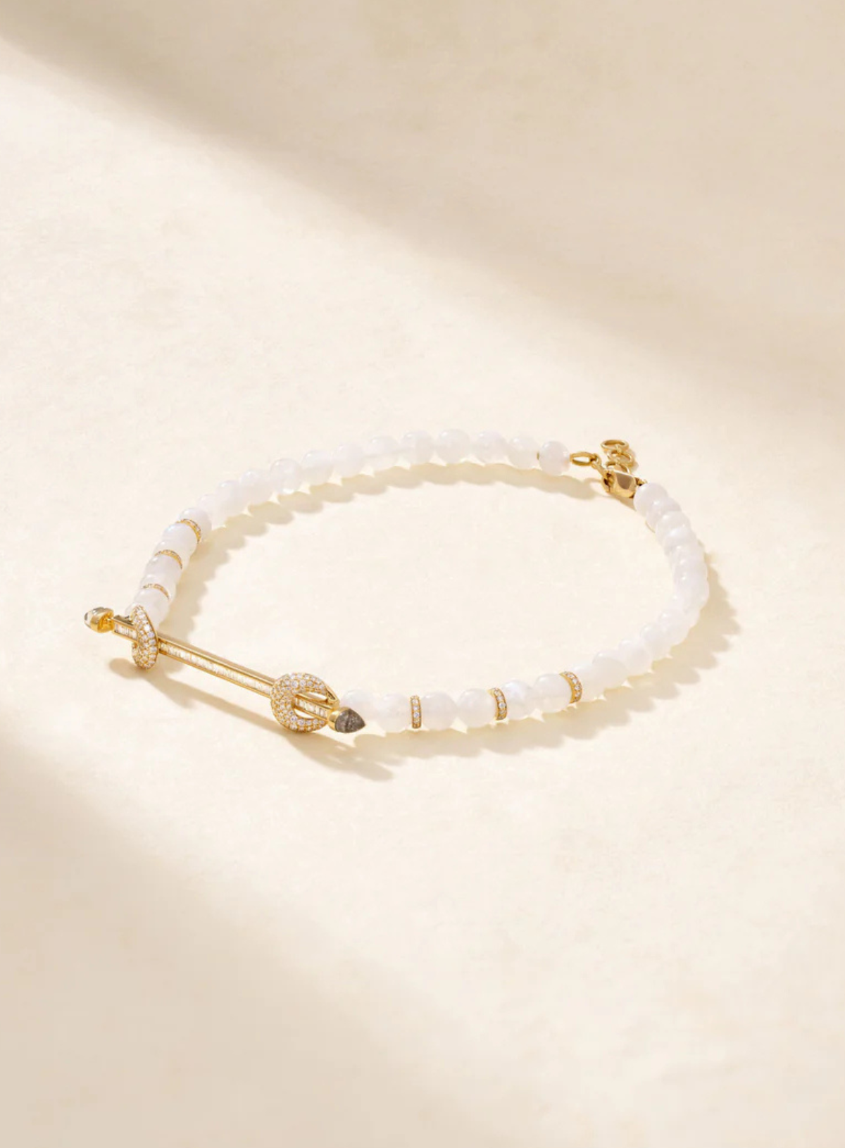 Chakra Necklace Moonstone & Diamond