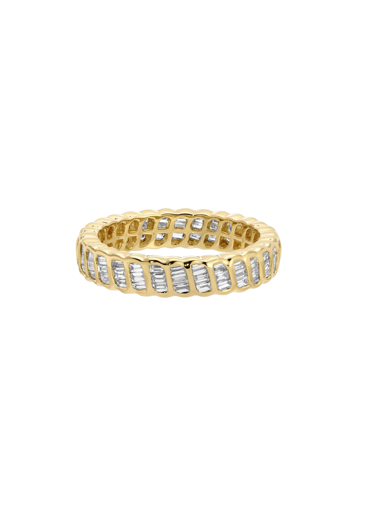 Thin Baguette Diamond Zoe Ring