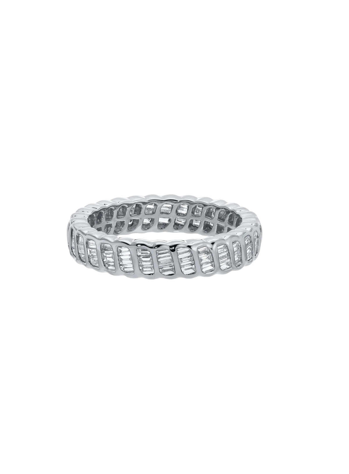 Thin Baguette Diamond Zoe Ring