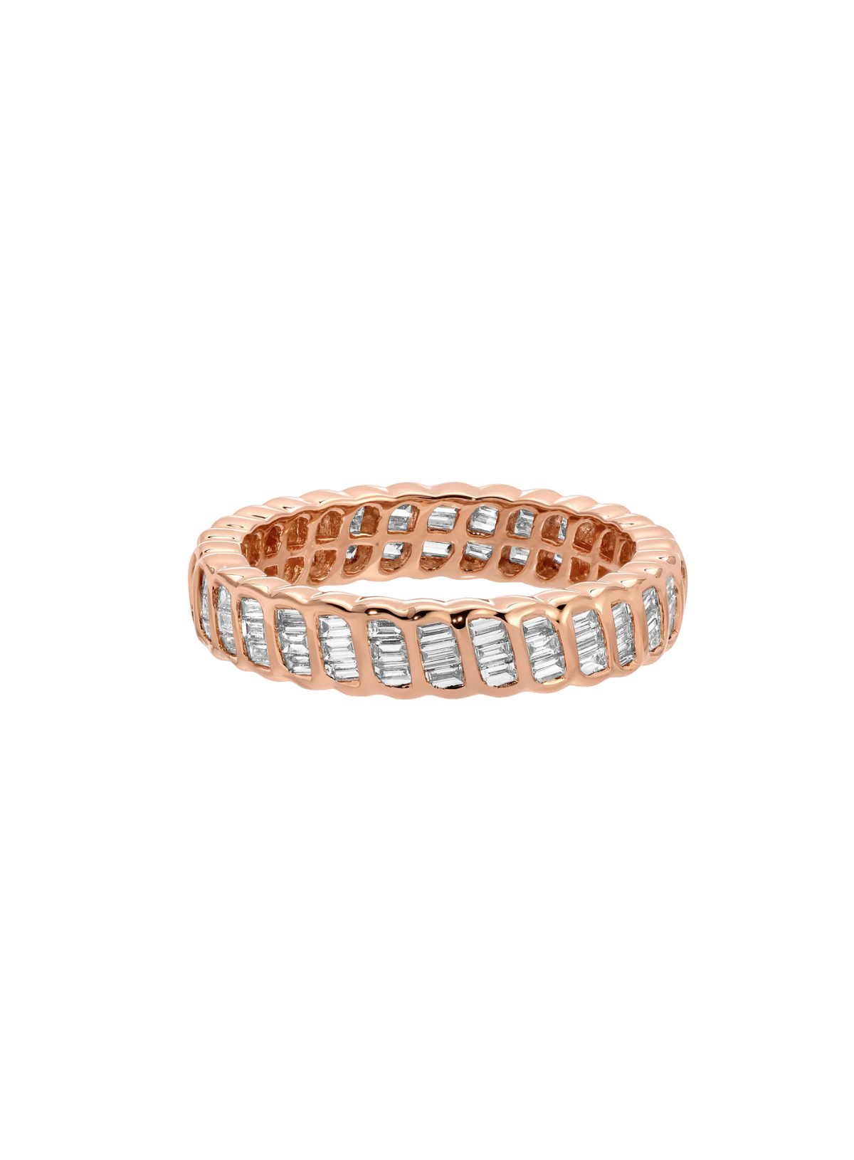 Thin Baguette Diamond Zoe Ring