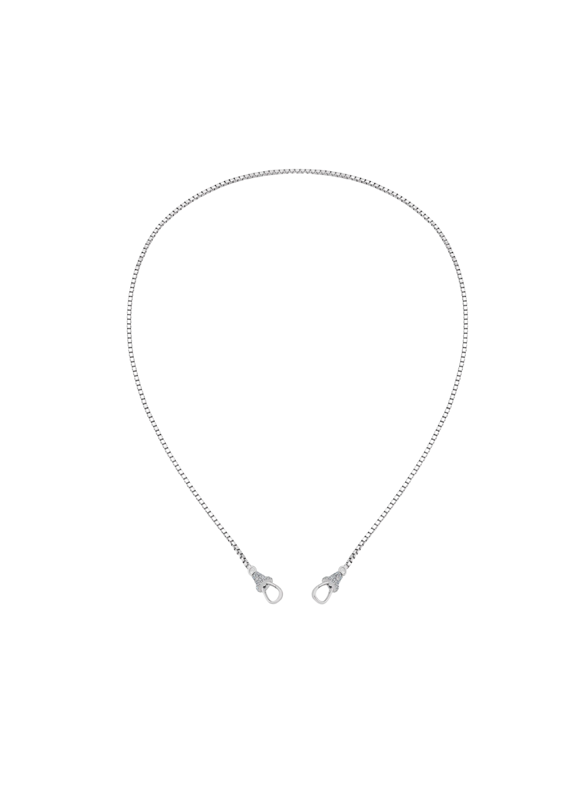 Iridiscent Chain Half Pave Clasp