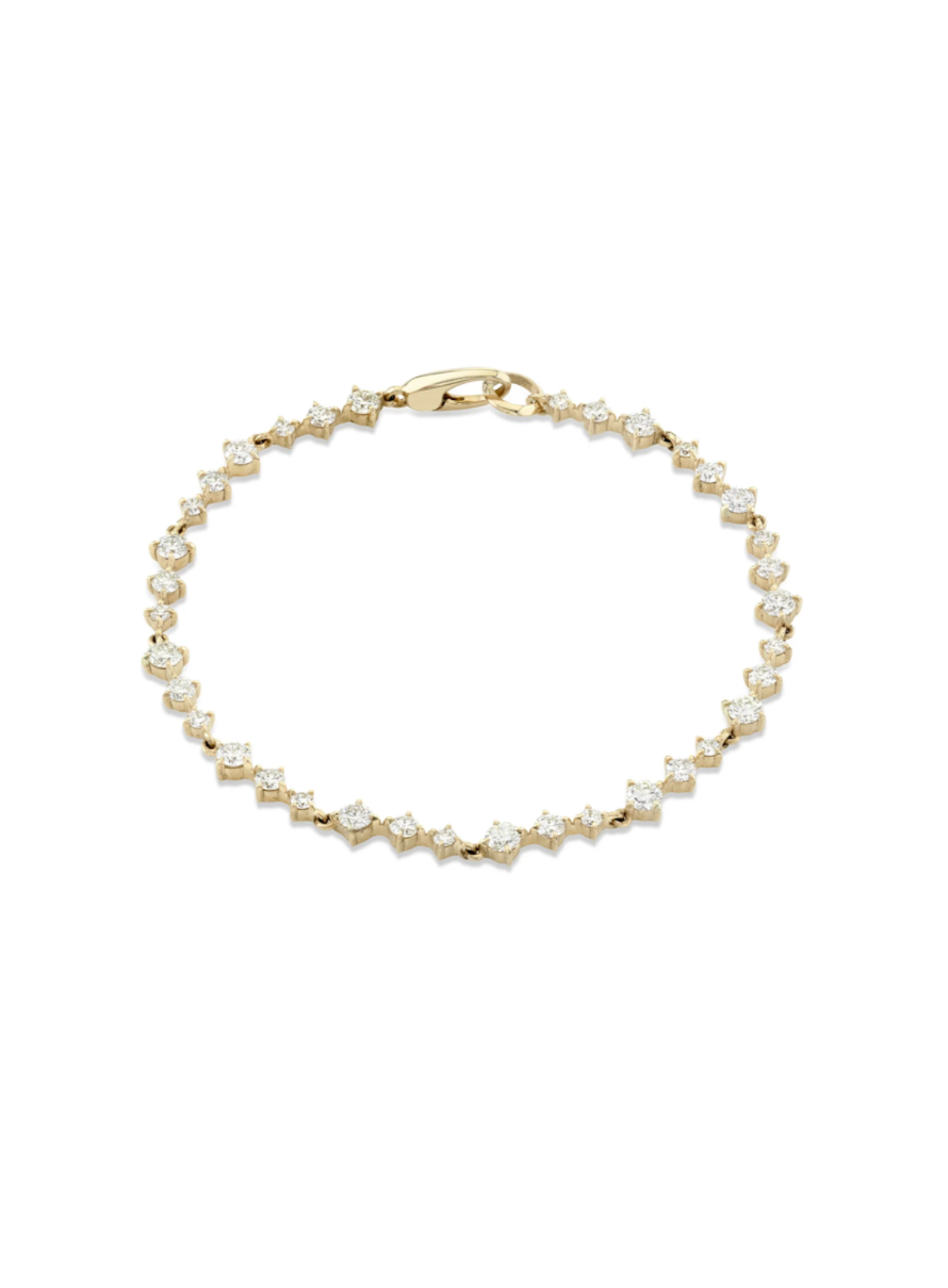 Eclat Wave Diamond Tennis Bracelet