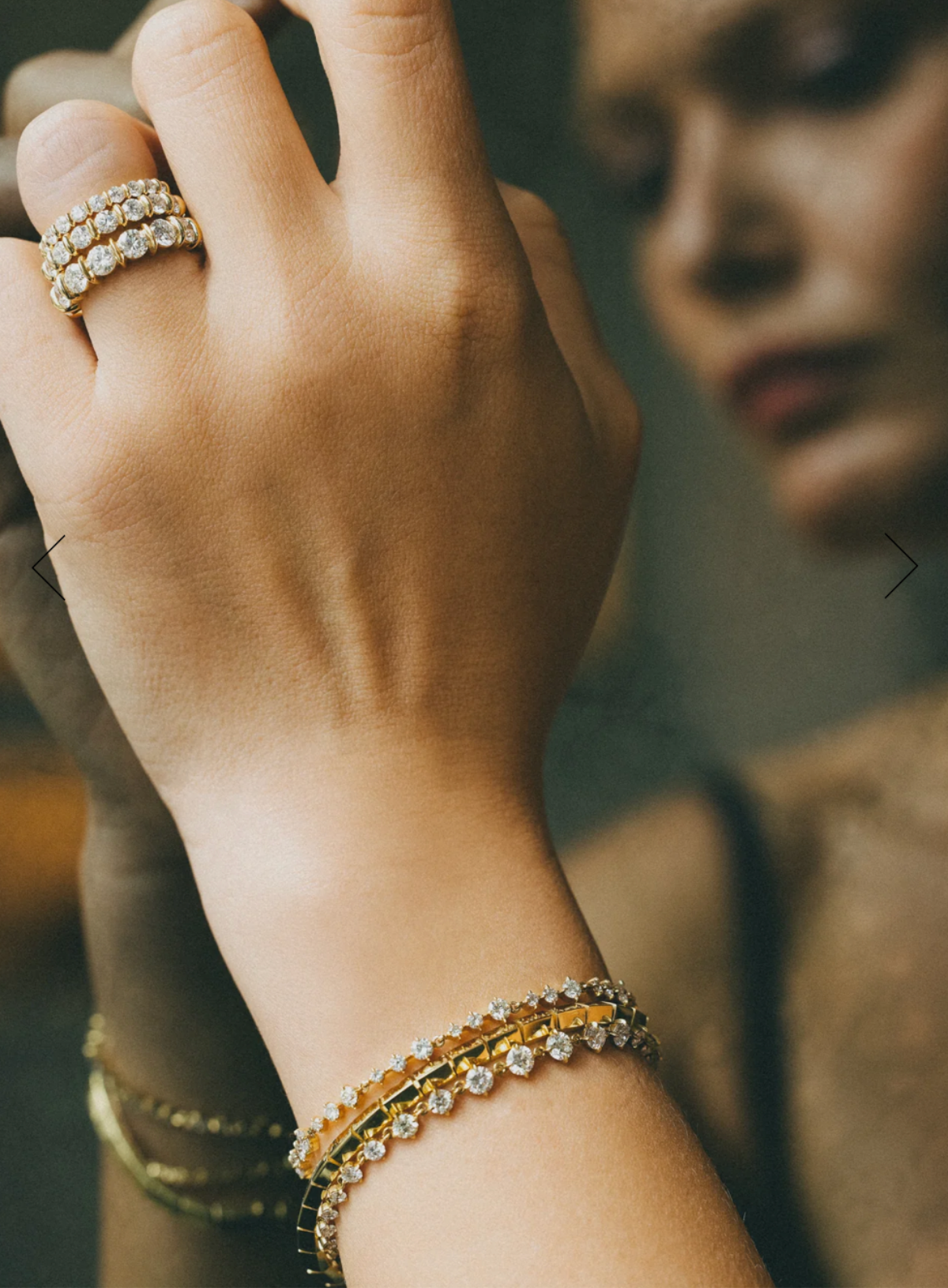 Eclat Wave Diamond Tennis Bracelet