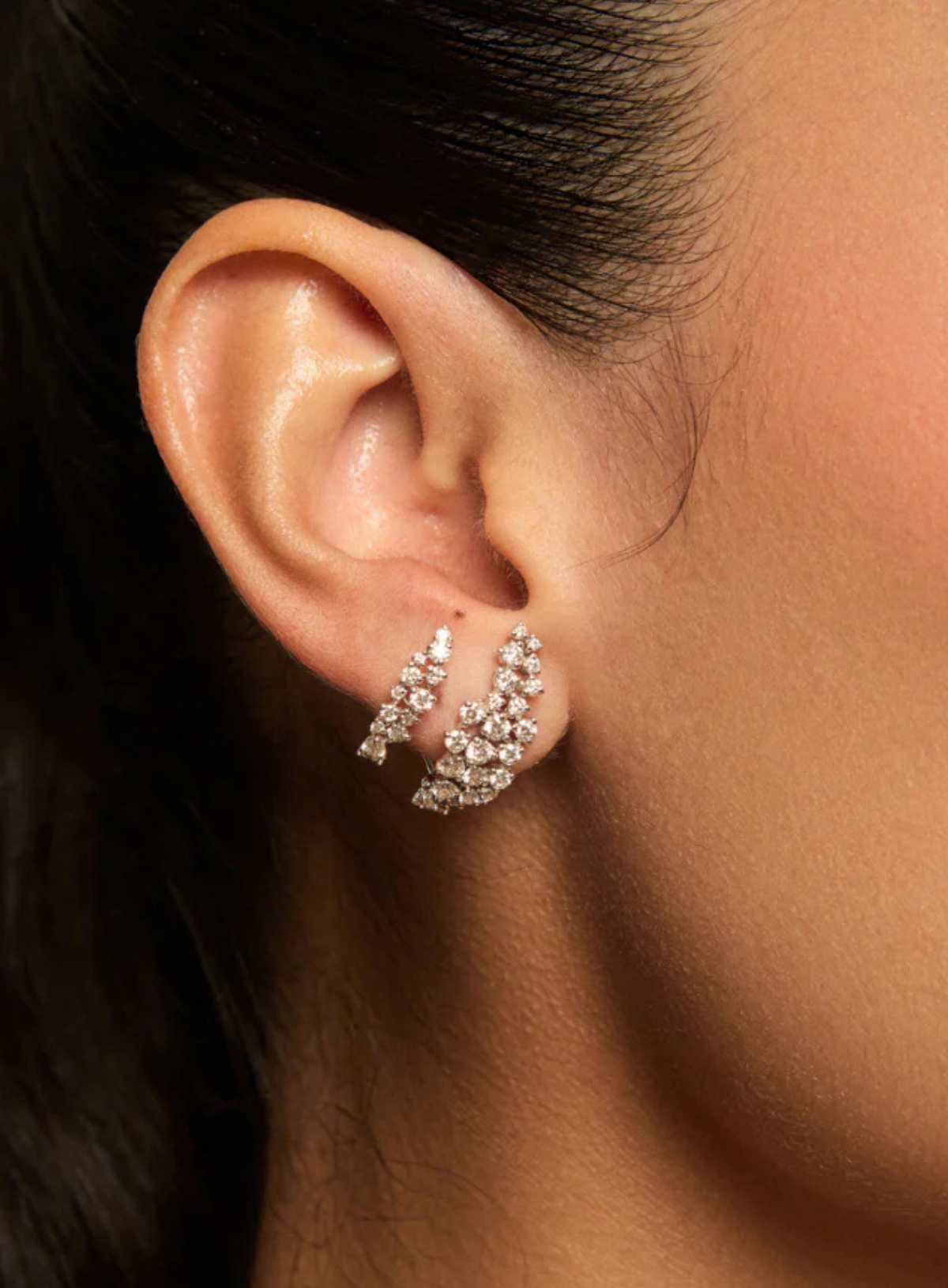Scatter Wrap Diamond Earrings
