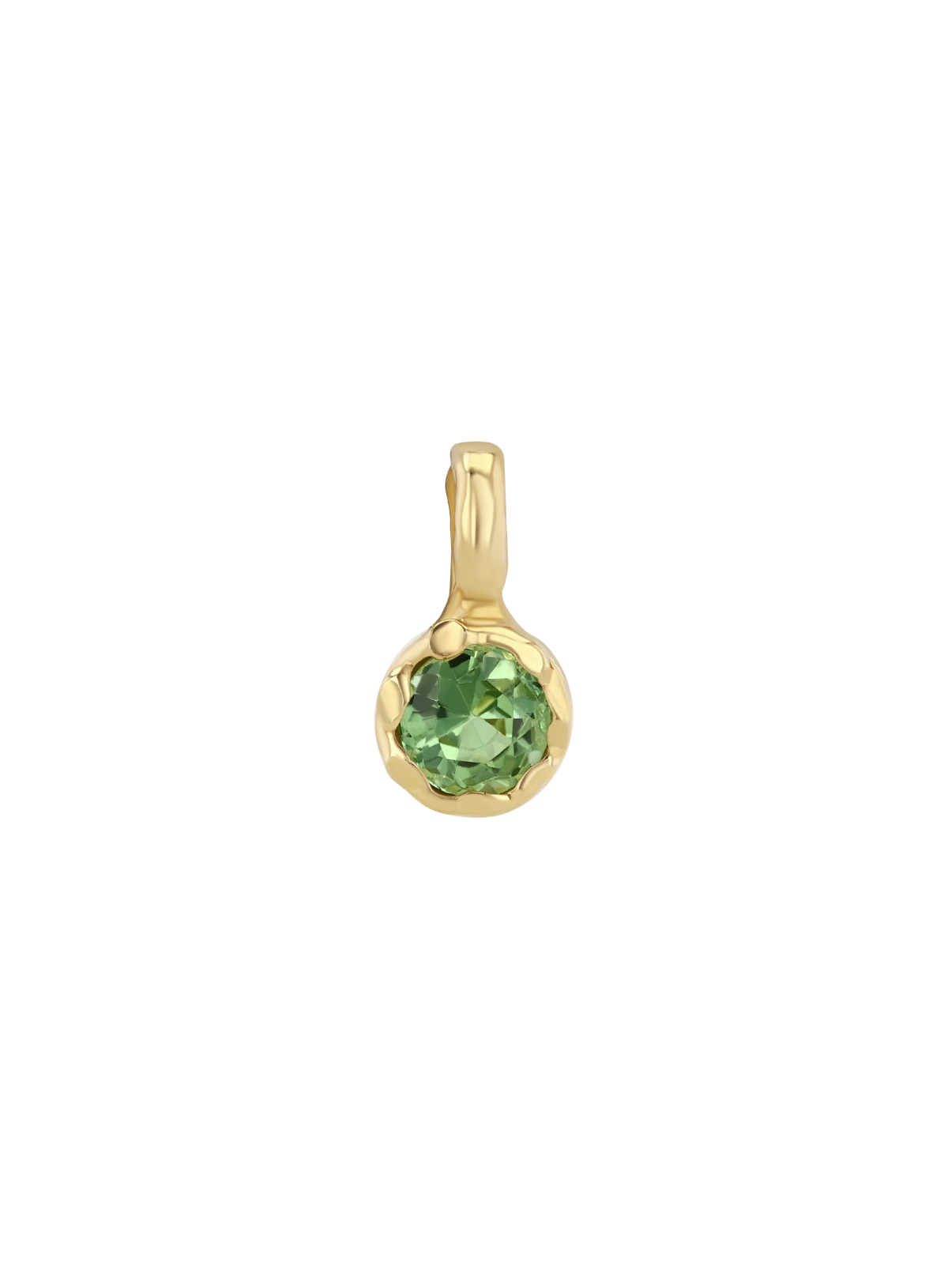 Mini Golden Hour Charm in Green Tourmaline