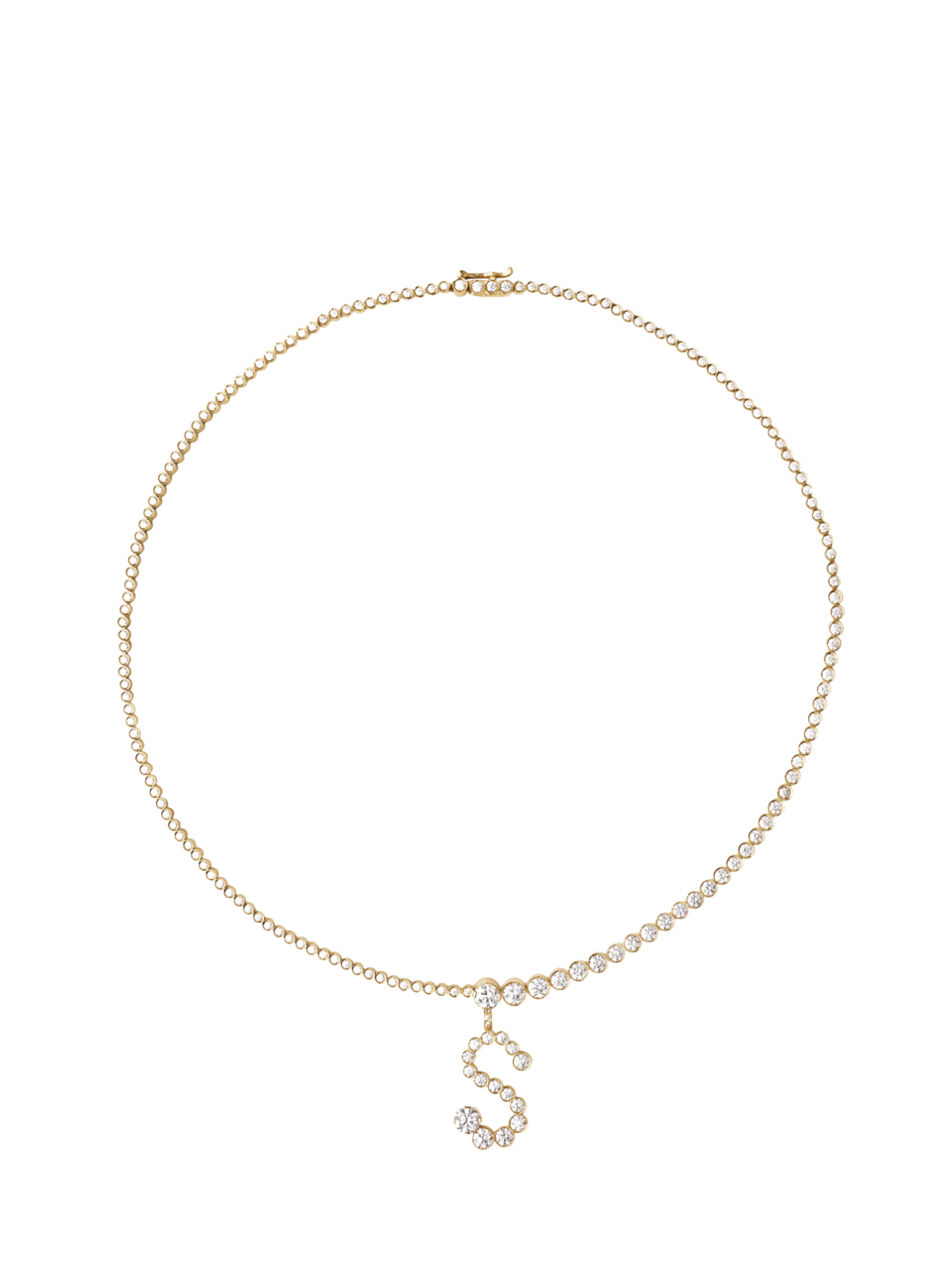 Collier de Tennis Lettre