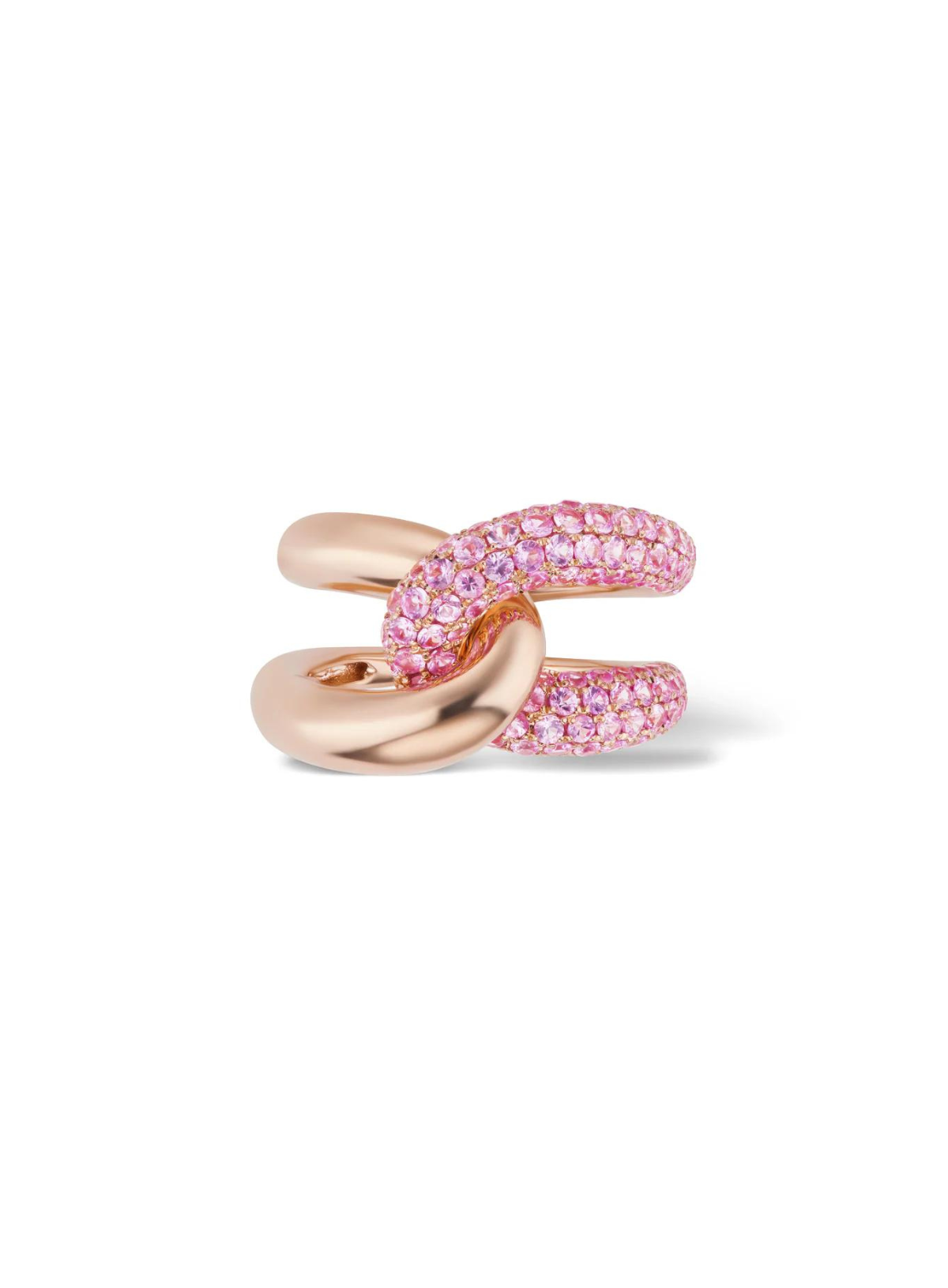 Intertwin Ring Pink Sapphire
