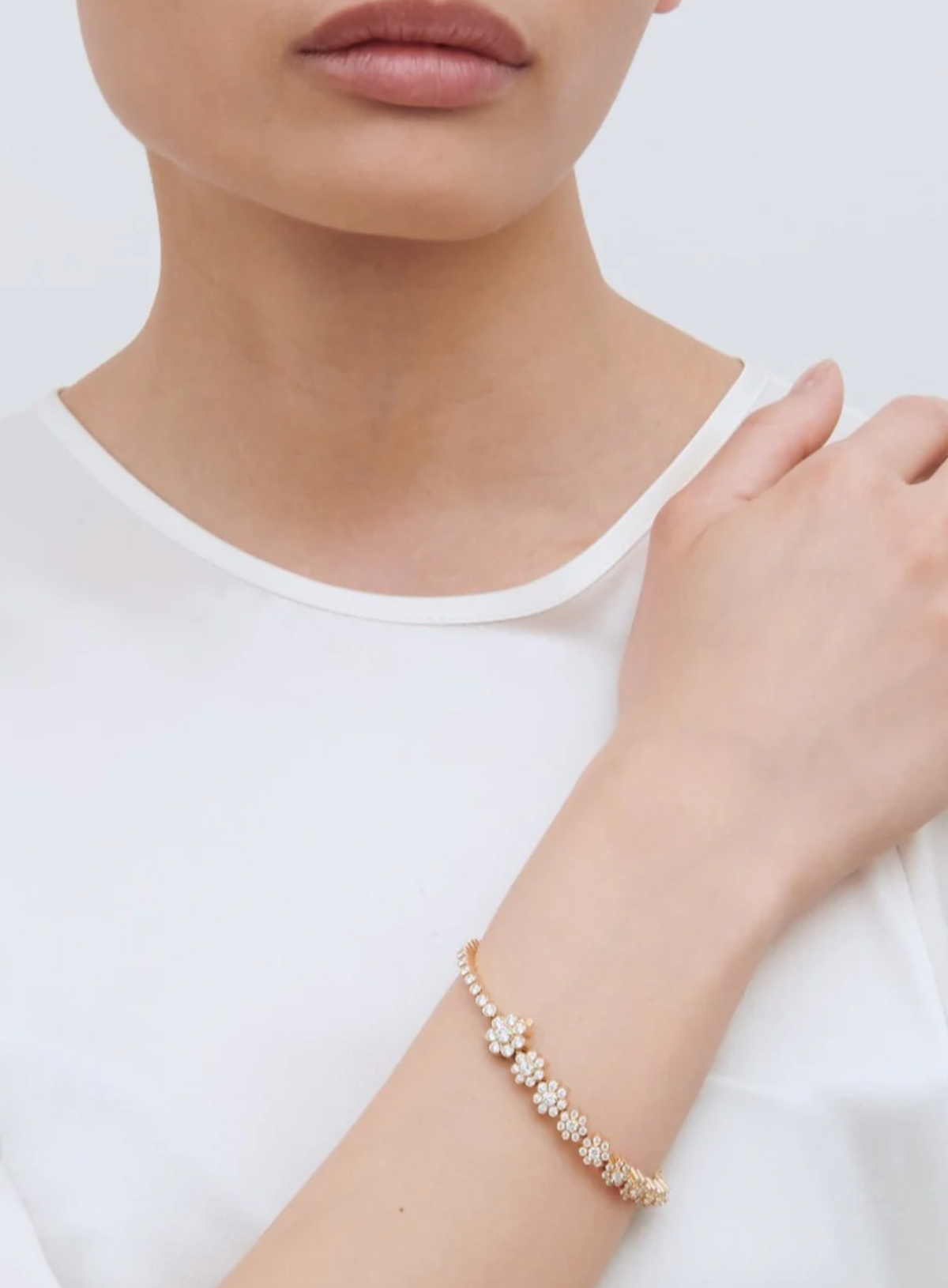 Fleur de Tennis Bracelet