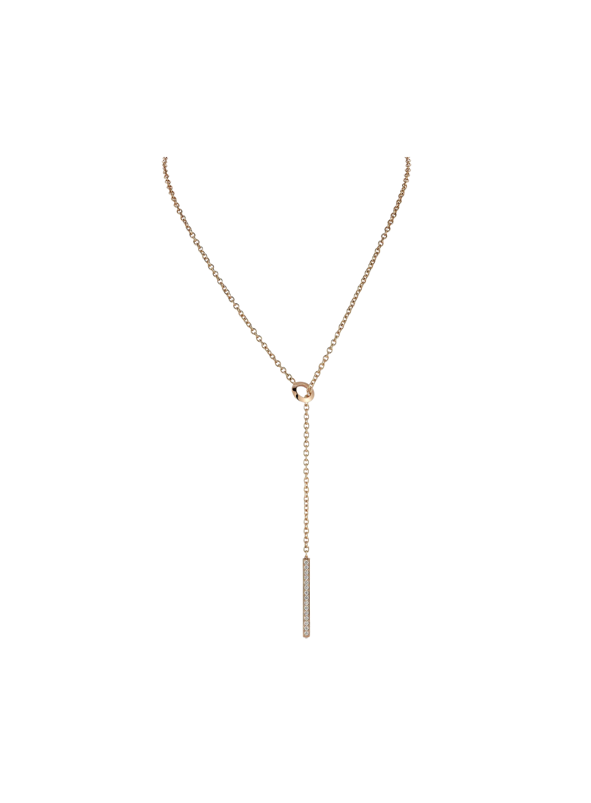 Grant Gold and Diamond Bar Necklace
