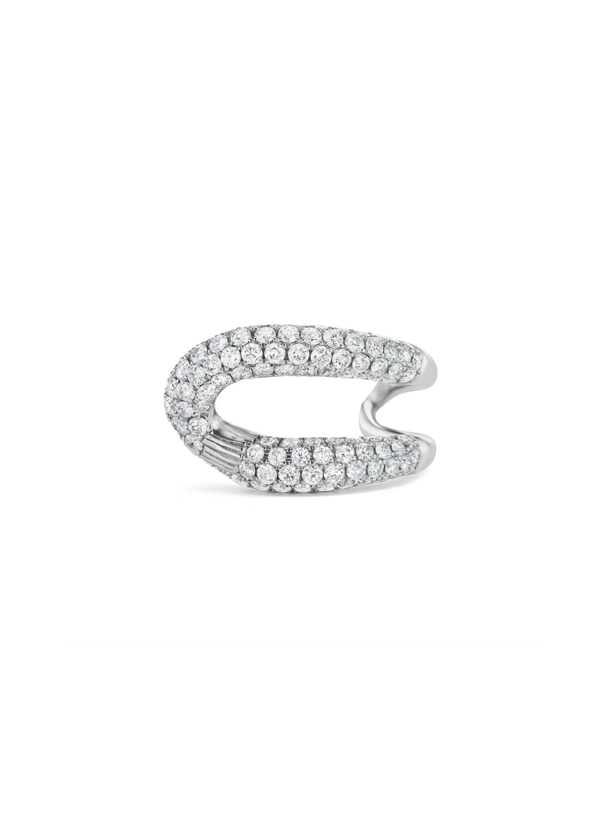 Intertwin Ring White Diamond
