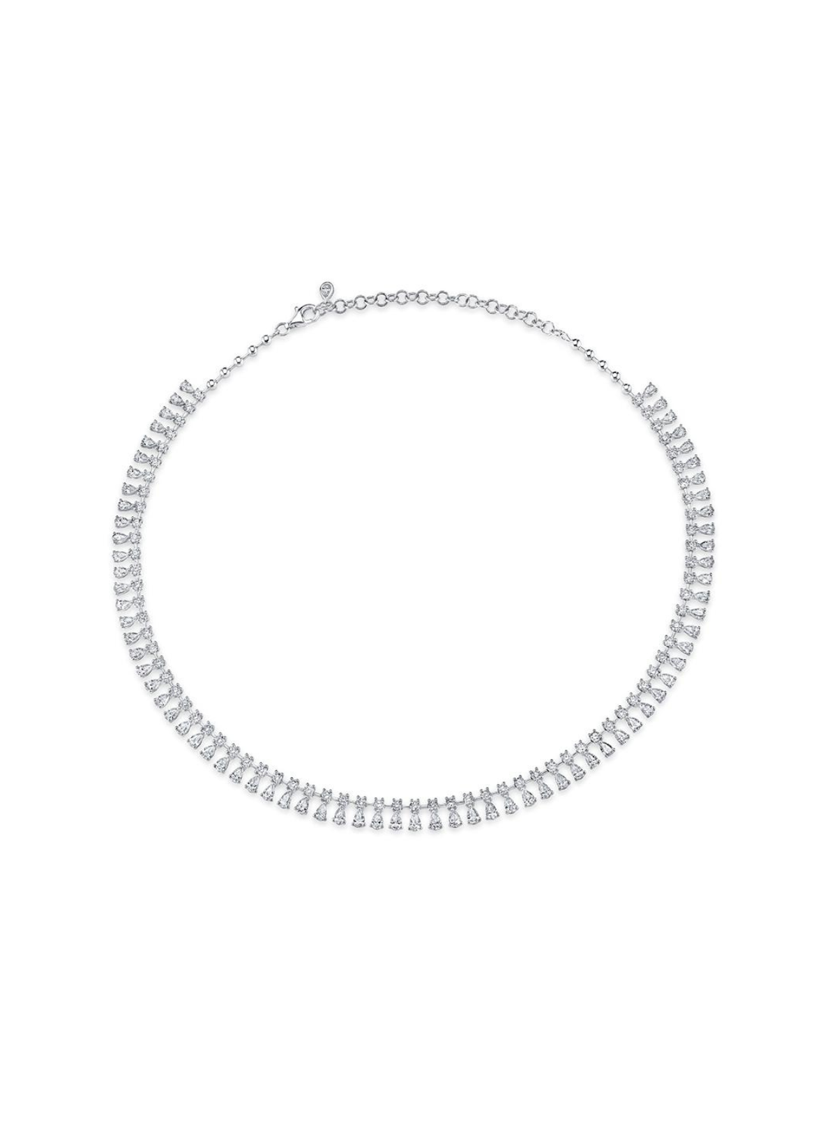 Round Diamond Shaker Necklace