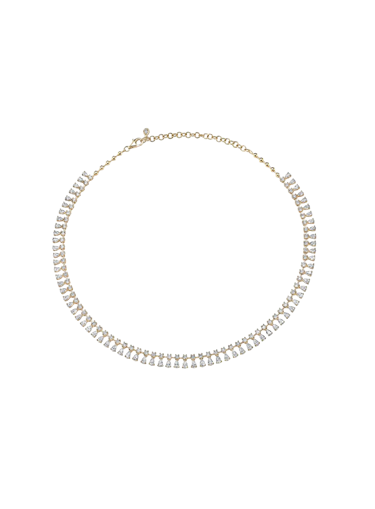 Round Diamond Shaker Necklace