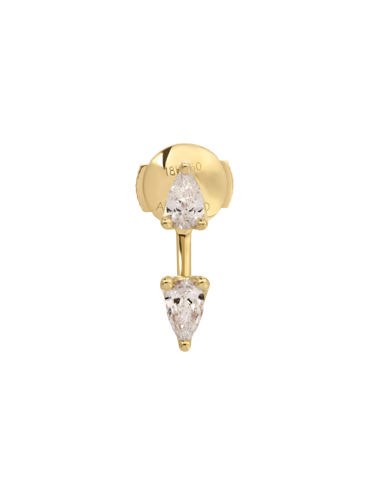 Classic Pear Diamond Orbit Earring