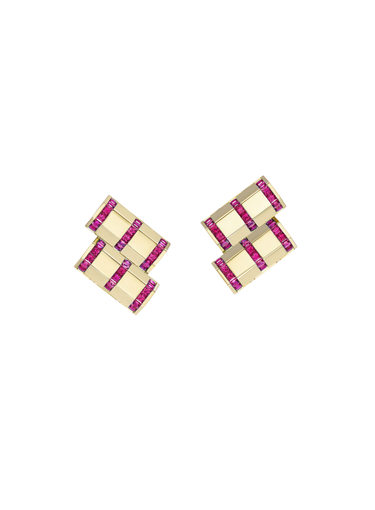 Stella Bar Earrings Ruby