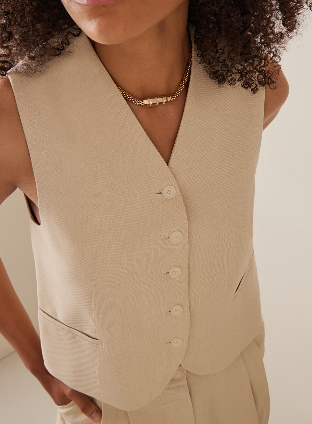 Stella Bar Necklace - Diamond